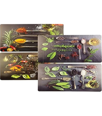 Tischsets 4er Set Sonnenblumen Auf Holz – Abwaschbare Platzsets Aus Kunststoff, Je 43,5x28,5 Cm, Für Esstisch & Wohnzimmer