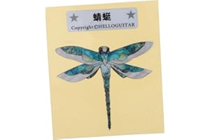 CORHAD Stickers for Guitar Headstock Guitar Headstock Sticker Guitar Decals Flower Fret Marker Stickers Guitar Note Decals Harmonica Case Leather Guitar Capo Pvc Tool Magnolia