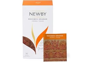 Newby Teas Classic Rooibos Orange Teabags, 25-Count