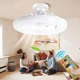 G&uuml;ncel&Ccedil;arşı E27 LED Işıklı Sessiz Tavan Vantilat&ouml;r&uuml;, Ayarlanabilir Renk Sıcaklığı, Kısılabilir Fan Lambası, Ayarlanabilir Fan