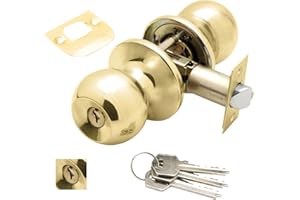 WOLFPACK LINEA PROFESIONAL Pomo Puerta Wolfpack Con Llave Ambos Lados Latonado.