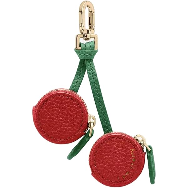 Set Di 4 Portachiavi E Portamonete In Pelle A Forma Di Frutta – Ciondoli Per Borsa E Zaino Con Design Fragola – Regalo Simpatico Per Ragazze E Donne - 4