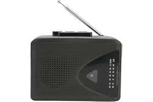 CCYLEZ Tragbarer Kassettenspieler, USB Kassettenspieler mit UKW AM Radioempfang, Klarer Lautsprecher, 3,5 mm Kopfhöreranschluss für Drinnen und Draußen