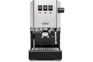 Gaggia Classic Evo | Inox | Macchina Espresso Manuale | Made in Italy | Macchina da caffè con bacchetta a vapore professionale | Americano, Caffettiera e Cappuccino per la Casa