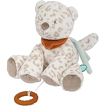 Coprifasciatoio Morbido BAMBINO - 50x70 Cm, Cotone, Lavabile, Con Leopardo Delle Nevi E Panda | Vegano, Beige - Foto 4