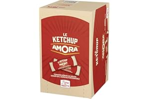 AMORA Ketchup Boite Présentoir 200 Dosettes 10 ml 100 g