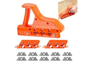 EBKCQ Gipskartonplatten Schnellschneider, Handhobel zum Schneiden von Gipskartonplatten, Handwerkzeug Schneidwerkzeuge Gipskartonschneider (45 ° + 60 ° Balden), Gipskarton-Fasenschneider