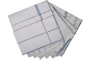 PEROFIL Confezione scatola 12 fazzoletti cm.45x45 articolo P351, Fondo Bianco, UNICA - ONE SIZE