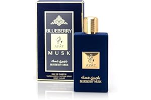BUSINESS SQUARE BS Ayat Perfumes - BLEUBERRY MUSK 100ml - Woda perfumowana dla kobiet - Orientalny zapach arabski - perfumy dubaju wyprodukowane i zaprojektowane w Zjednoczonych Emiratach Arabskich (Blurberry Musk)