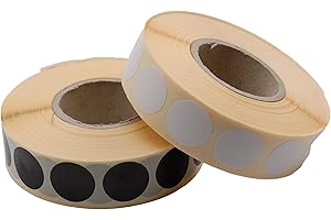 Flachberg 4000 Stück Schusspflaster für Zielscheibe 20mm (Schwarz/Weiss) Schießpflaster f. Schießscheiben Sportschützen Zübehör Sportschiessen