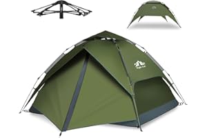 Night Cat Pop Up Tent for 3 4 Man: Waterproof Camping Tent Easy Set Up for Family Festival Camping Picnic in Garden Backyard Park