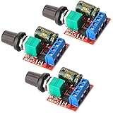 Gebildet 3 Stücke PWM Motor-Drehzahlsteller, DC 5V-35V 5A Einstellbarer Reversible, DC 6V 12V 24V 35V Variabler Spannungsregl