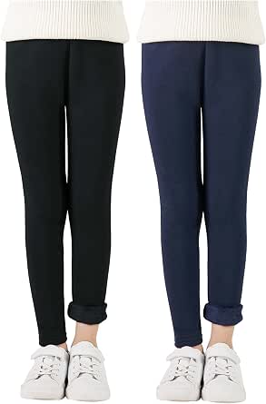 Adorel Leggings Felpati Pantaloni Termici Bambina Pacco da 2 : Amazon.it:  Abbigliamento