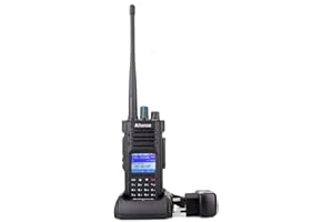 Retevis Ailunce HD1 10W Radio Ricetrasmittente Amatoriale, DMR Dual Band, IP67 Impermeabile, DTMF FM Radio, Digitale Walkie Talkie, Compatibile con MOTOTRBO Tier Ⅰ&Ⅱ (Nero)