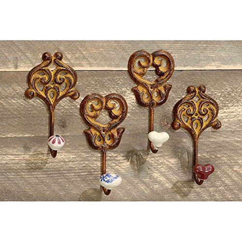 Wandhaken, Handtuchhaken, Gaderobenhaken, Universalhaken, sortiertes Design bei Knöpfen, 1 Stück