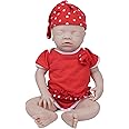 IVITA Full Body Silicone Reborn Baby Doll Soft Newborn Baby Doll Open Mouth Girl (16inch)