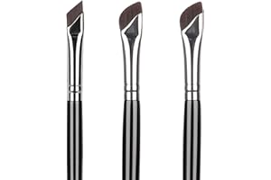 Kireida® 3-teiliges Eyeliner-Pinsel-Set, fein abgewinkelte Eyeliner-Augenbrauen-Concealer-Pinsel, verbesserte Sichel, ultradünn, abgeschrägter flacher Winkel