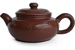 Yxhupot Tetera china de 7 onzas de arcilla Yi Xing Zisha Gongfu Tetera Archaize Fanggu