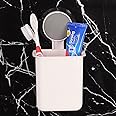 SVH Drill-Free Removable Toothbrush Holder with Self-Adhesive Wall Mount – Versatile Holder for Toothpaste, Razors, Shavers and Makeup Brushes, Perfect for Kitchen and Bathroom Use - Pack of 1