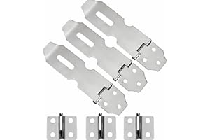 MACHSWON Lot de 3 loquets de porte en acier inoxydable de 10,2 cm pour porte, fenêtre, armoire, cage pour animaux domestiques, accessoires de fixation