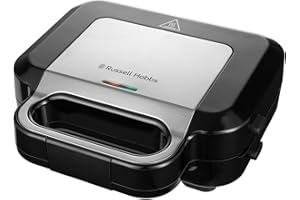 Russell Hobbs Sandwich Maker 3 in 1 Creations (Waffle maker, panini press or grill, 3 removable plates with non-stick coating, dishwashersafe parts, BPA free) 26810