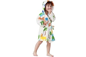 Taigood Kinder Bademantel Jungen Mädchen Hoodie Roben Kleinkind weichen Pyjamas Nachtwäsche