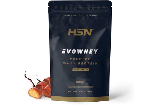 HSN Evowhey Protein | Bombón de Chocolate y Avellanas 500g = 17 Tomas por Envase Concentrado de Proteína de Suero | 100% Whey Protein Concentrate (WPC) | No-GMO, Vegetariano, Sin Gluten ni Soja