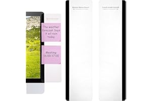 QIANYU 2pcs Computer Monitor Memo Office Desk Accessories Board Message Board Supplies Sticky Note Holder Home Desktop Decor Transparent Acrylic Side Panel Memo Creative Monitor Side Panel for Women Men