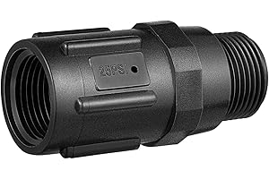 VILLCASE Régulateur de Pression D'eau 3/4 Pouce Régulateur 25 Psi pour Système D'irrigation Goutte à Goutte Farm Park Farm (Noir)