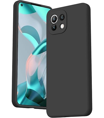 Topme Custodia in Silicone per Xiaomi MI 12 Lite (6.55 Inches), [ Cover per Telefono in Stile Bordo Dorato] - Bianco