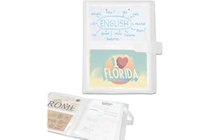 HINGTAI 3x5 Karteikartenhalter, durchsichtiger Karteikartenhalter mit 80 Seiten, Kunststoff-Karteikartenteiler, Notizkartenhalter, Organizer-Beutel, Buchordner für Büro, Klassenzimmer, Zuhause, für 160 Karten