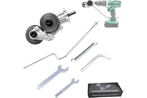 HENGBIRD Grignoteuse électrique en métal,Accessoire perceuse électrique Coupeur tôle coupe-métal à tir manuel Ciseaux perceuse électriques plaque métallique,Découpe précise(Taladro non inclus)