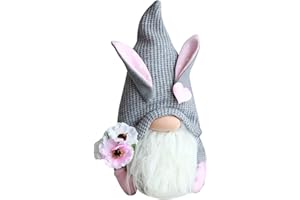NCQIFEI Ostern Deko Wichtel Handgemachte, Plüsch Osterhasen Zwerg, Frühlingdeko Handgemachte Osterpuppe Geschenke Osternschmuck, Hase Deko Tischdekoration, für Kinder Home Decorations Familie Innen Draußen