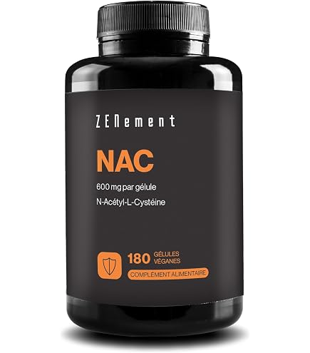 nac et glutathion NAC avec L-Glutathion Liposomal – Formule Avancée avec N-Acétylcystéine et  Glutathion à Haute Absorption – Gélules Végétales à Libération Retardée,  Sans Additifs – 120 Gélules, 4 Mois – Zenement : Amazon.fr: Hygiène et Santé