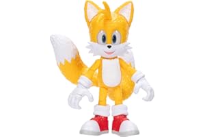 Sonic 3 Movie Tails Collector Toy Figure by Jakks Pacific, altezza 13 cm, altamente articolata, per ragazzi/ragazze, con licenza ufficiale 3 film, consigliato per bambini dai 3 anni