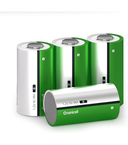 Pale Blue 4x AAA Lithium 1.5V oplaadbare batterij met USB-C - Kamera Express