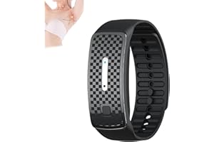 ASHOPFUN Matteo - Pulsera ultrasónica con forma de cuerpo, pulsera magnética de drenaje linfático, pulsera magnética de drenaje linfático para todos los hombres y mujeres (negro)