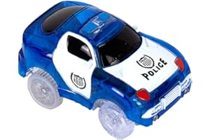 LIGHTNING SPEEDY Voiture de Police Lumineuse CHRISS LA Police et 30 Rails luminescents - Vu à la TV