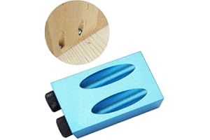 TANGXI 14PCS Kit De Plantilla de Orificio Doble de Bolsillo, Pocket Agujero Kit, Localizador de Orificios Oblicuos de 15°, 6/8/10mm Localizador De Madera para Carpintería, Herramienta de Guía de Perforación