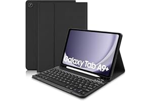 HOFSOS Tastiera Custodia per Samsung Galaxy Tab A9+ 2023 11 Pollici (SM-X210/X216/X218), Italiano QWERTY Rimovibile Bluetooth Tastiera, Custodia con Supporto Pencil per Samsung Galaxy Tab A9 plus-Nero