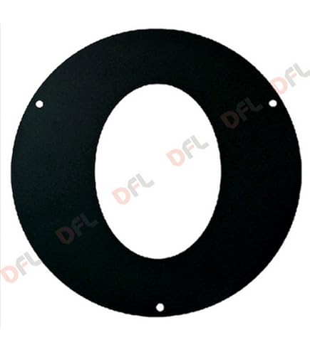 Rosone Ellittico In Acciaio Alluminato Nero Per Canna Fumaria - Spessore 2mm, Inclinazione 45°, Certificato CE - Foto 4