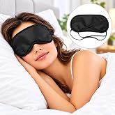 Kyro Tech Uyku G&ouml;z Bandı Işık Ge&ccedil;irmez Yumuşak Uyku Maskesi, G&ouml;z Baskısını Azaltan Konforlu Kumaş, Ayarlanabilir Unisex G&ouml;z M