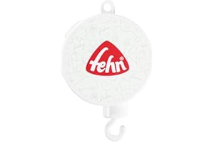 Fehn Mobile Spielwerk - Baby Einschlafhilfe Melodie "Guten Abend, gut´ Nacht" (Brahms Wiegenlied) - Baby Musikspielzeug passend für alle Fehn Musik Mobiles - Musik Spielzeug für Babys und Kleinkinder