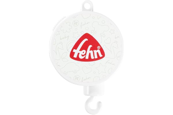 Fehn boîte à musique pour mobiles – Aide au sommeil avec la mélodie Berceuse de Brahms – Jouet musical adapté à tous les mobiles musicaux de notre marque – pour bébés et jeunes enfants