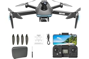 HYTOBP S162 MAX Drone con Telecamera 4k Professionale, Drone GPS, Quadricottero Drone con Trasmissione 5G, Regolabile a 90° Motorizzata, Meno di 249 g, Evitamento Degli Ostacoli Laser