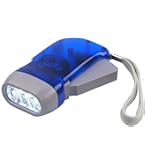 Lampe Torche Dynamo DIGIFLEX - 3 LED, Rechargeable à Manivelle, Sans Pile, Pour Camping, Randonnée, Urgences