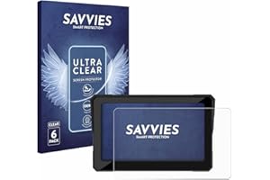 Savvies 6 Pack Screen Protector compatible with Carpuride W702 / W702B / W702H / W712D / W702BS 7" Protection Film Clear