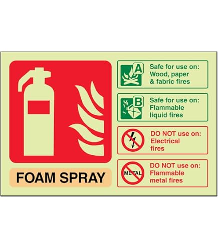 vsafety 13011 AF-G Fire attrezzature cartello, Fire allarme Logo, Plastica, Quadrato, 100 mm x 100 mm, colore: rosso