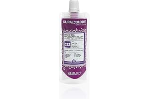 HAIRMED HAIRCARE INNOVATIVE HAIRMED - Cura e Colore - Maschera Riflessante Capelli - Bagno di Colore Senza Ammoniaca - Gloss C22 - Viola - 40 ml