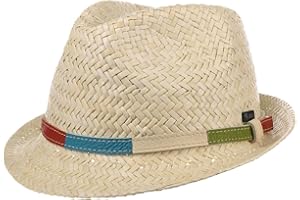 LIPODO Sombrero de Niño Colour Band - Made in Italy Verano Playa Sol con Banda Piel Primavera/Verano